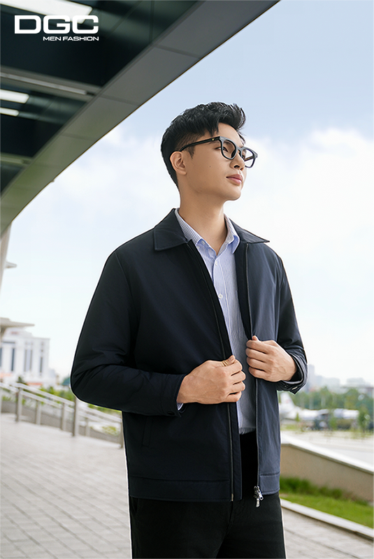 Áo jacket cổ đức 3 lớp